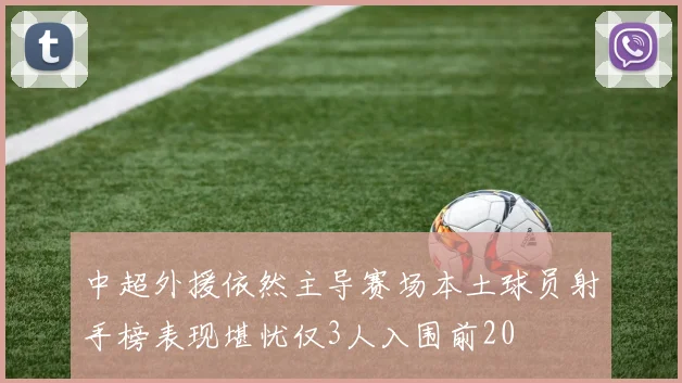 中超外援依然主导赛场本土球员射手榜表现堪忧仅3人入围前20